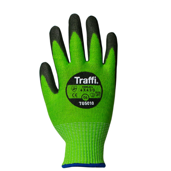 TG5010 X-DURA CLASSIC PU Cut Level D Safety Glove Traffi Glove
