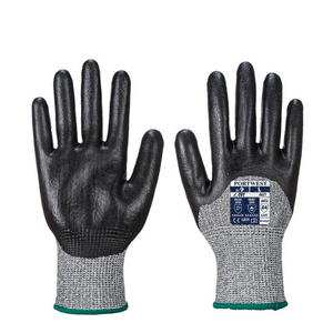 A621 - Cut 3/4 Nitrile Foam Glove Black
